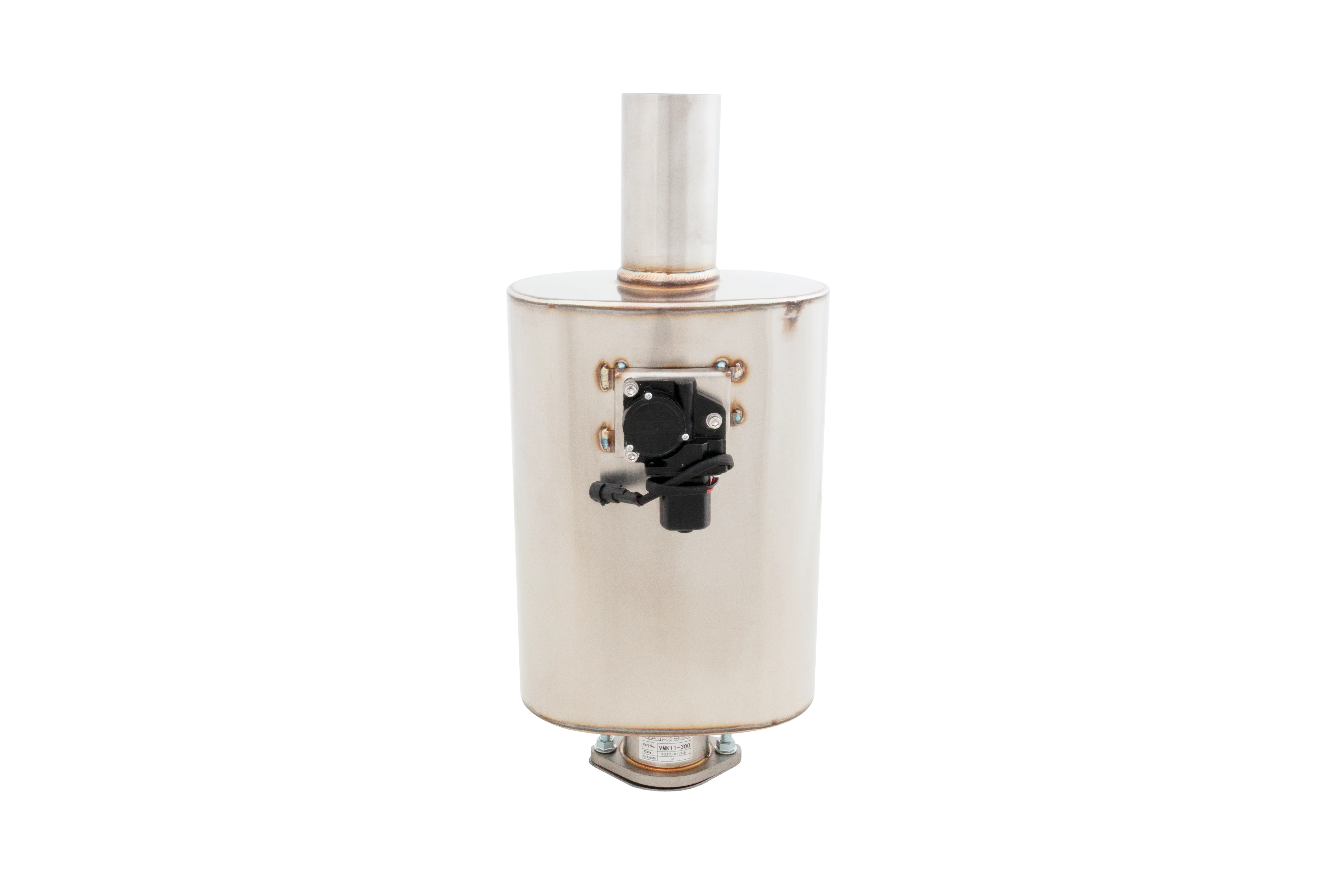 Universal Varex Valved Oval Muffler in 3Inch - Image 4